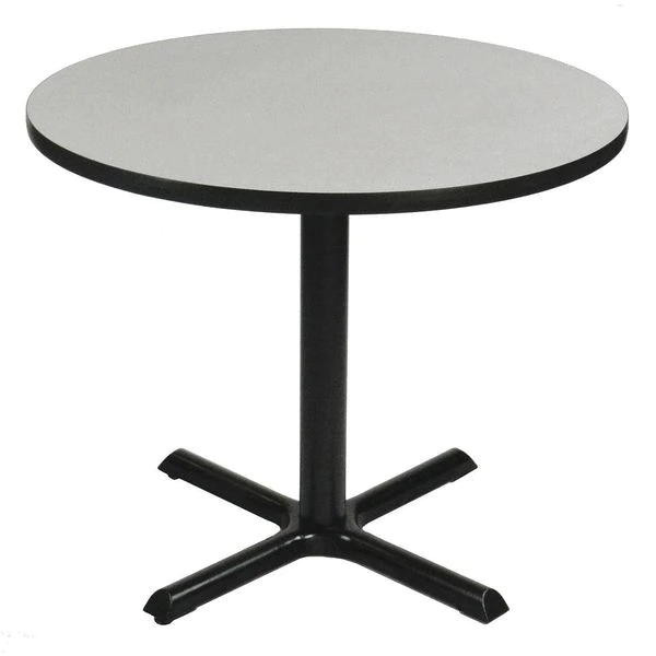 Correll, Inc. Round Café Bistro and Breakroom Pedestal Table, 29" H, High Pressure Laminate Top, Gray 3 Correll, Inc. Round Café Bistro and Breakroom Pedestal Table, 29" H, High Pressure Laminate Top, Gray