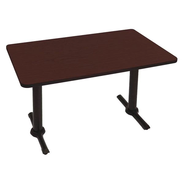 Correll, Inc. Rectangle Café Bistro and Breakroom Pedestal Table, 30" W, 48" L, 29" H, High Pressure Laminate Top 3 Correll, Inc. Rectangle Café Bistro and Breakroom Pedestal Table, 30" W, 48" L, 29" H, High Pressure Laminate Top