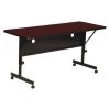 Correll, Inc. Deluxe Adjustable Height Flip Top Training Table, 24" W, 60" L, High Pressure Laminate Top, Cherry