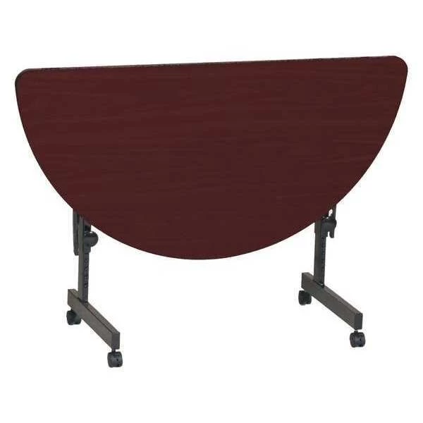 Correll, Inc. Deluxe Adjustable Height Flip Top Training Table, 24" W, 48" L, High Pressure Laminate Top, Cherry 3 Correll, Inc. Deluxe Adjustable Height Flip Top Training Table, 24" W, 48" L, High Pressure Laminate Top, Cherry