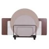 Correll, Inc. Table Truck for Round or Recatangle Folding Tables, 28" W, 48" L, Walnut -Kitchen & Dining Furniture Sales Store Z2w6FwocpEx