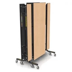 Palmer Hamilton Rectangle Folding Bench Table, 145 in W, 29 in H, Fusion Maple -Kitchen & Dining Furniture Sales Store Z3oEBtocpEx