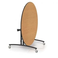 Palmer Hamilton Round Flip Top Table, 60 in W, 30 in H, Golden Oak -Kitchen & Dining Furniture Sales Store Z3oEBuncpEx