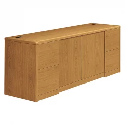 Hon Credenza w/Doors, 72w x 24d x 29 1/2h, Harvest