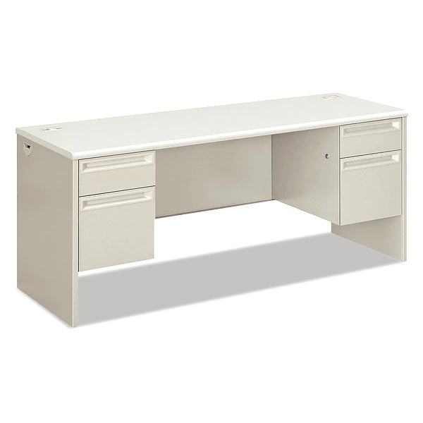 Hon Kneespace Credenza, 72w x 24d x 29 1/2h, Silver Mesh/Light Gray 3 Hon Kneespace Credenza, 72w x 24d x 29 1/2h, Silver Mesh/Light Gray