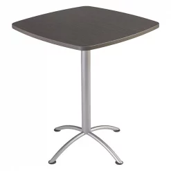 Iceberg Coffee Table, 36" W, 36" L, 42" H, Gray Walnut Top, Laminate