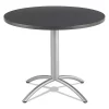 Iceberg Round Coffee Table, 30" H, Graphite Granite Top, Melamine Laminate -Kitchen & Dining Furniture Sales Store Z3xt8yqcpIx