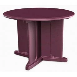 Round Endurance Table 48" Round Bugundy, 48 in W, 48 in L, 29 in H