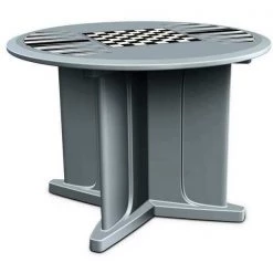 Round Endurance Table 48" Round Gray Game Top, 48 in W, 48 in L, 29 in H