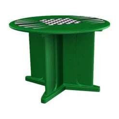 Round Endurance Table 48" Round Green Game Top, 48 in W, 48 in L, 29 in H