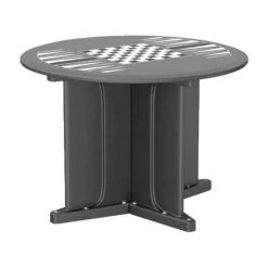 Round Endurance Table 42" Round Black Game Top, 42 in W, 42 in L, 29 in H