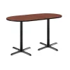 Kfi Racetrack Bistro Table, 72" W, 42" (Bar Height) H, Laminate Top, Mahogany -Kitchen & Dining Furniture Sales Store Z tsB mcpEx