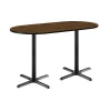 Kfi Racetrack Bistro Table, 72" W, 42" (Bar Height) H, Laminate Top, Walnut -Kitchen & Dining Furniture Sales Store Z tsB pcpEx