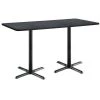 Rectangle KFI 30" x 72" Conference Table with Graphite Nebula Top, Black X-Base, Bistro Height -Kitchen & Dining Furniture Sales Store Z tsBzocpEx