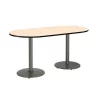 Kfi Round RaceTrack Table, 72" W, 29" (Cafe Height) H, Laminate Top, Natural -Kitchen & Dining Furniture Sales Store Z tsDuqcpEx