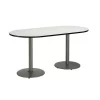 Kfi Racetrack RaceTrack Table, 72" W, 29" (Cafe Height) H, Laminate Top, Crisp Linen -Kitchen & Dining Furniture Sales Store Z tsDvkcpEx
