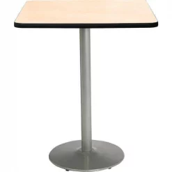 Kfi Square Bistro Table, 30" W, 42" (Bar Height) H, Laminate Top, Natural