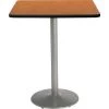 Kfi Square Bistro Table, 36" W, 42" (Bar Height) H, Laminate Top, Medium Oak -Kitchen & Dining Furniture Sales Store Z tsDvocpEx