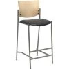 Kfi Barstool, w/Silver Frame, Wood Back, Seat Material: Vinyl -Kitchen & Dining Furniture Sales Store Z tsFukcpEx