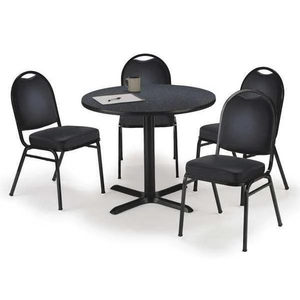 Kfi Pedastal Table, 36 W, 36 L, 29 H, Graphite 3 Kfi Pedastal Table, 36 W, 36 L, 29 H, Graphite
