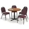 Kfi Round Pedastal Table, 42 W, 42 L, 29 H, Laminate Top, Medium Oak 2 Kfi Round Pedastal Table, 42 W, 42 L, 29 H, Laminate Top, Medium Oak -Kitchen & Dining Furniture Sales Store Z tsGxpcpEx