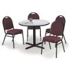 Kfi Round Pedastal Table, 36 W, 36 L, 29 H, Laminate Top, Grey -Kitchen & Dining Furniture Sales Store Z tsGyicpEx
