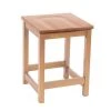 Kfi Counter Height Stool, Natural, Caster Type: White Polyurethane Glides