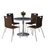 Kfi Round Pedastal Table, 36 W, 36 L, 29 H, Wood Top, Graphite -Kitchen & Dining Furniture Sales Store Z tsHwmcpEx 1