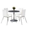 Kfi Round Pedastal Table, 36 W, 36 L, 29 H, Wood Top, Graphite -Kitchen & Dining Furniture Sales Store Z tsHxhcpEx