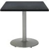 Kfi Square Pedestal Table, 36" W, 29" (Cafe Height) H, Laminate Top, Graphite Nebula -Kitchen & Dining Furniture Sales Store Z tsIuhcpEx