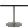 Kfi Square Pedestal Table, 42" W, 29" (Cafe Height) H, Laminate Top, Crisp Linen -Kitchen & Dining Furniture Sales Store Z tsIuncpEx 1