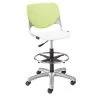 Kfi Poly Adjustable Stool, Perforated Back, Color: Lime Green, White -Kitchen & Dining Furniture Sales Store Z tsIwocpIx