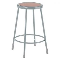Diversified Spaces Stool, Steel, Hardboard Seat, 24"