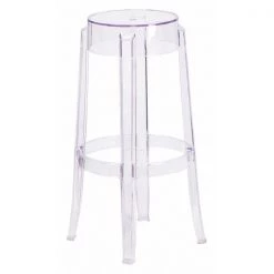 Flash Furniture Transparent Barstool, 29.75"H