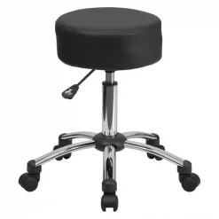 Flash Furniture Black Leather Medical Stool