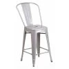 Flash Furniture Slv Metal Outdoor Stool, 24" -Kitchen & Dining Furniture Sales Store Z wy ujcpEx