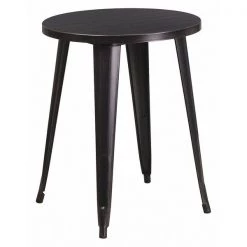 Flash Furniture Round 24" W, 24" L, 29" H, Metal Top, Gold