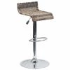 Flash Furniture Wicker Adjustable Height Stool, Frame Material: Metal