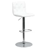 Flash Furniture Tufted White Vinyl Barstool, Adj Height -Kitchen & Dining Furniture Sales Store Z wzytncpEx