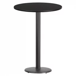 Flash Furniture Round Laminate Table Top, 30" W, 30" L, 43.125" H, Laminate Top, Wood Grain