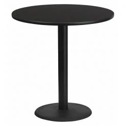 Flash Furniture Round Laminate Table Top, 42" W, 42" L, 43.125" H, Laminate Top, Wood Grain
