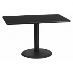 Flash Furniture Rectangle Laminate Table Top, 30" W, 48" L, 31.125" H, Laminate Top, Wood Grain