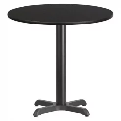 Flash Furniture Round Laminate Table Top, Black