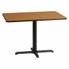 Flash Furniture Rectangle Natural Laminate Table, 30" W, 42" L, 31.125" H, Laminate Top, Wood Grain -Kitchen & Dining Furniture Sales Store Z xt6xqcpEx