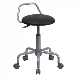 Flash Furniture Stool, Black Vinyl