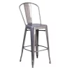 Flash Furniture Metal Indoor Stool, Backless, Clear, 30" -Kitchen & Dining Furniture Sales Store Z xtHujcpEx