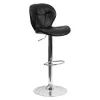 Flash Furniture Barstool, Tufted Back, Black Vinyl -Kitchen & Dining Furniture Sales Store Z xtJzpcpEx