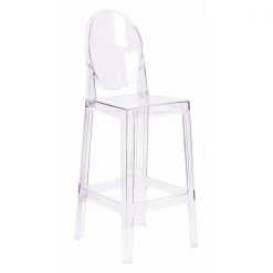 Flash Furniture Ghost Barstool, Oval Back