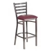 Flash Furniture Barstool, Ladder Back, Clr w/Burgundy Sea -Kitchen & Dining Furniture Sales Store Z xtKvicpEx